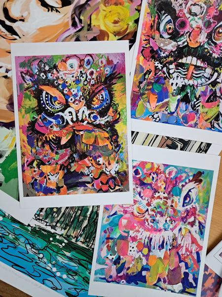 (Copy) Dancing Through the Fire - Hand Embellished Print