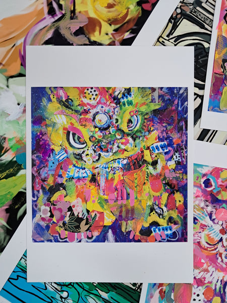 'Year of the Dragon 2# ' - Hand Embellished Print