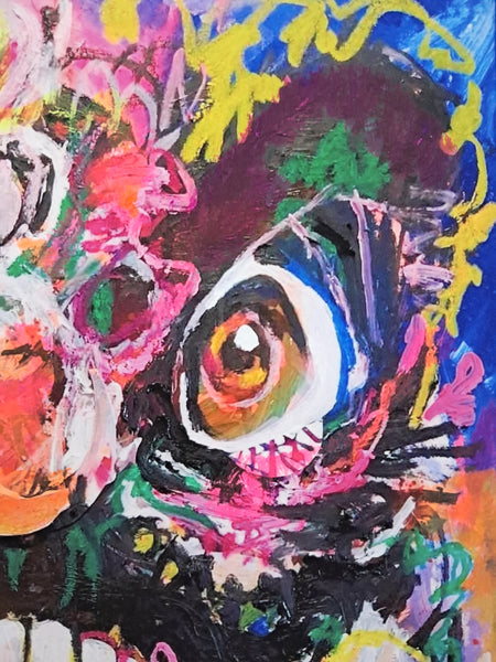 Dancing Through the Fire - Hand Embellished Print