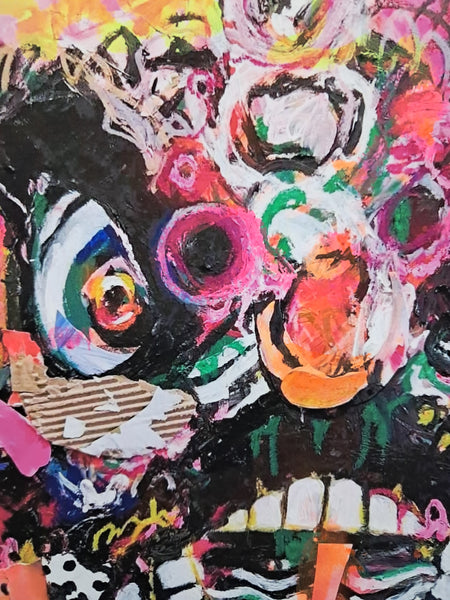 Dancing Through the Fire - Hand Embellished Print