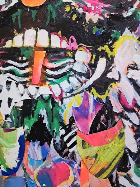 Dancing Through the Fire - Hand Embellished Print