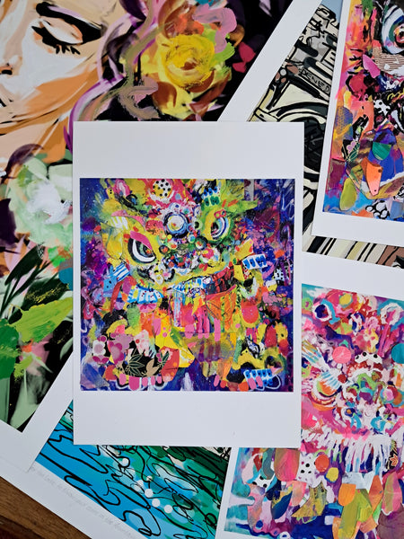 'Year of the Dragon 2# ' - Hand Embellished Print