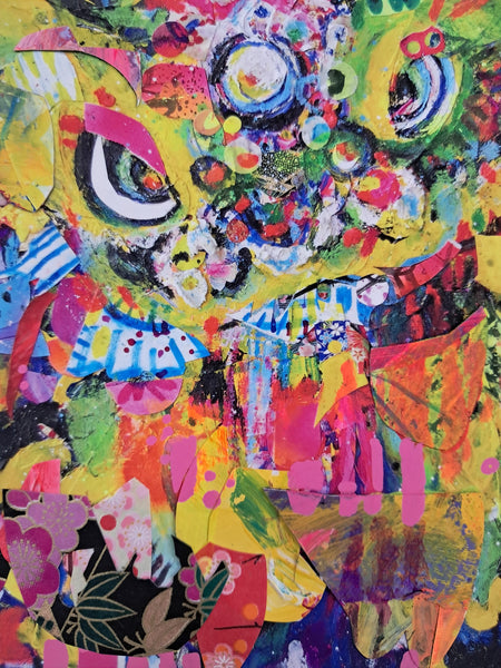 'Year of the Dragon 2# ' - Hand Embellished Print