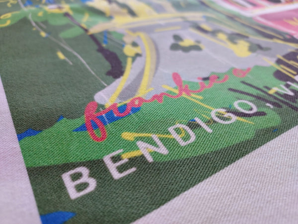 Tea Towel - 'On the go, Bendigo'