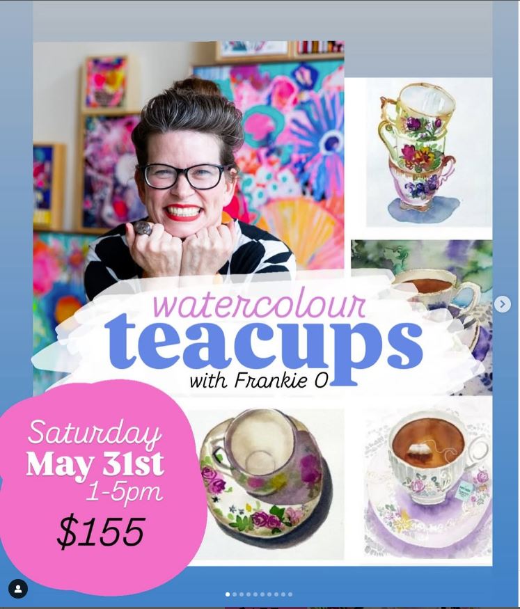 Watercolour Teacups WORKSHOPS