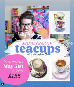 Watercolour Teacups WORKSHOPS