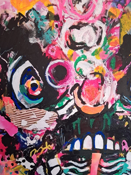 Dancing Through the Fire - Custom Hand Embellished Print for Jade