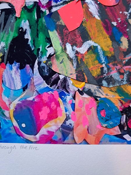 Dancing Through the Fire - Hand Embellished Print