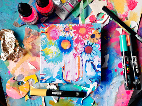 Hand Bound Artist Journals - Ray of Sunshine