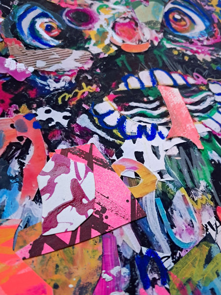 Dancing Through the Fire - Hand Embellished Print