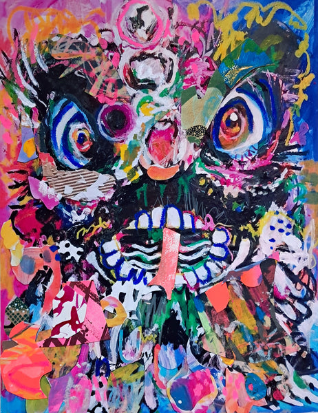 Dancing Through the Fire - Hand Embellished Print