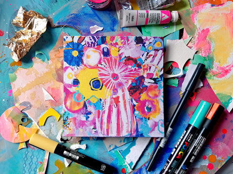 Hand Bound Artist Journal -  Dreams and Autumn Leaves