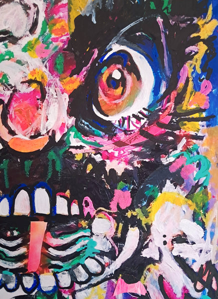 Dancing Through the Fire - Custom Hand Embellished Print for Jade