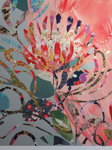 Gertie Galah - A1 Framed Hand Embellished Print