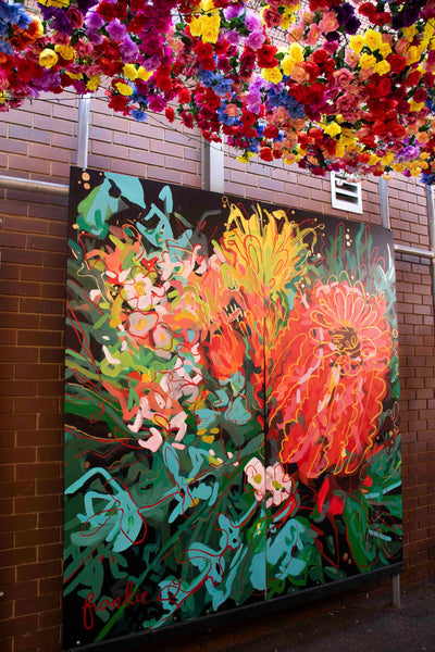 Banksia Floral Mural - Pennyweight Walk